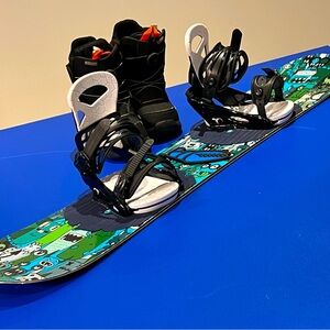 BURTON 120 snowboard incl bindings + boots